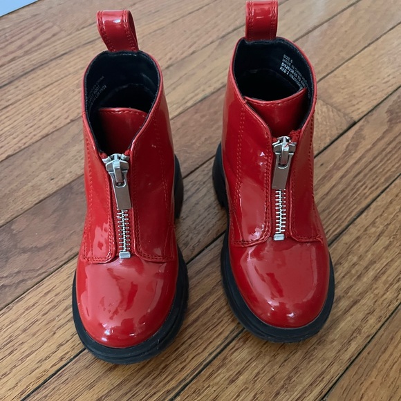 GAP Other - GAP toddler Red Patent Zip Front Boots